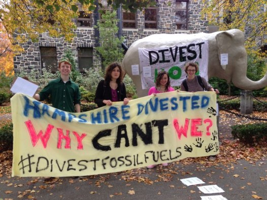 Fossil Fuel Day of Action - Jumbo gets a divestment toga!